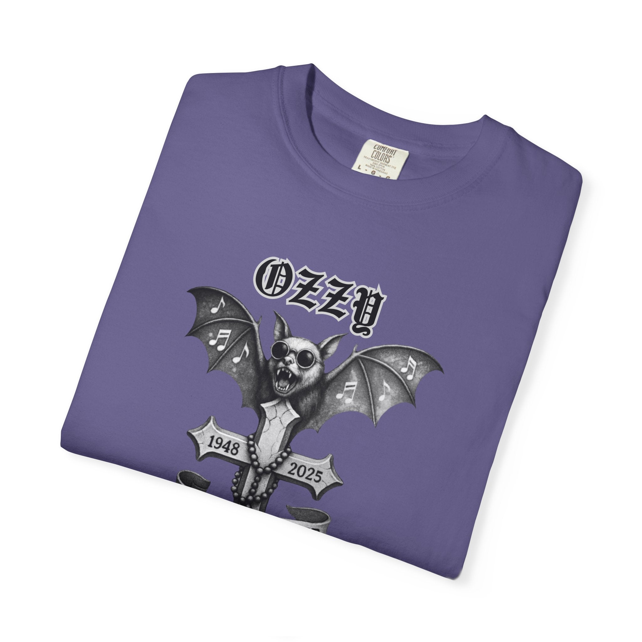 OZZY Bat Memorial T-Shirt, Memorial Blk Sabbath, Music Lover Tee, Ozzy Fan Shirt, Rock T-Shirt, Ozzy Unisex T-Shirts