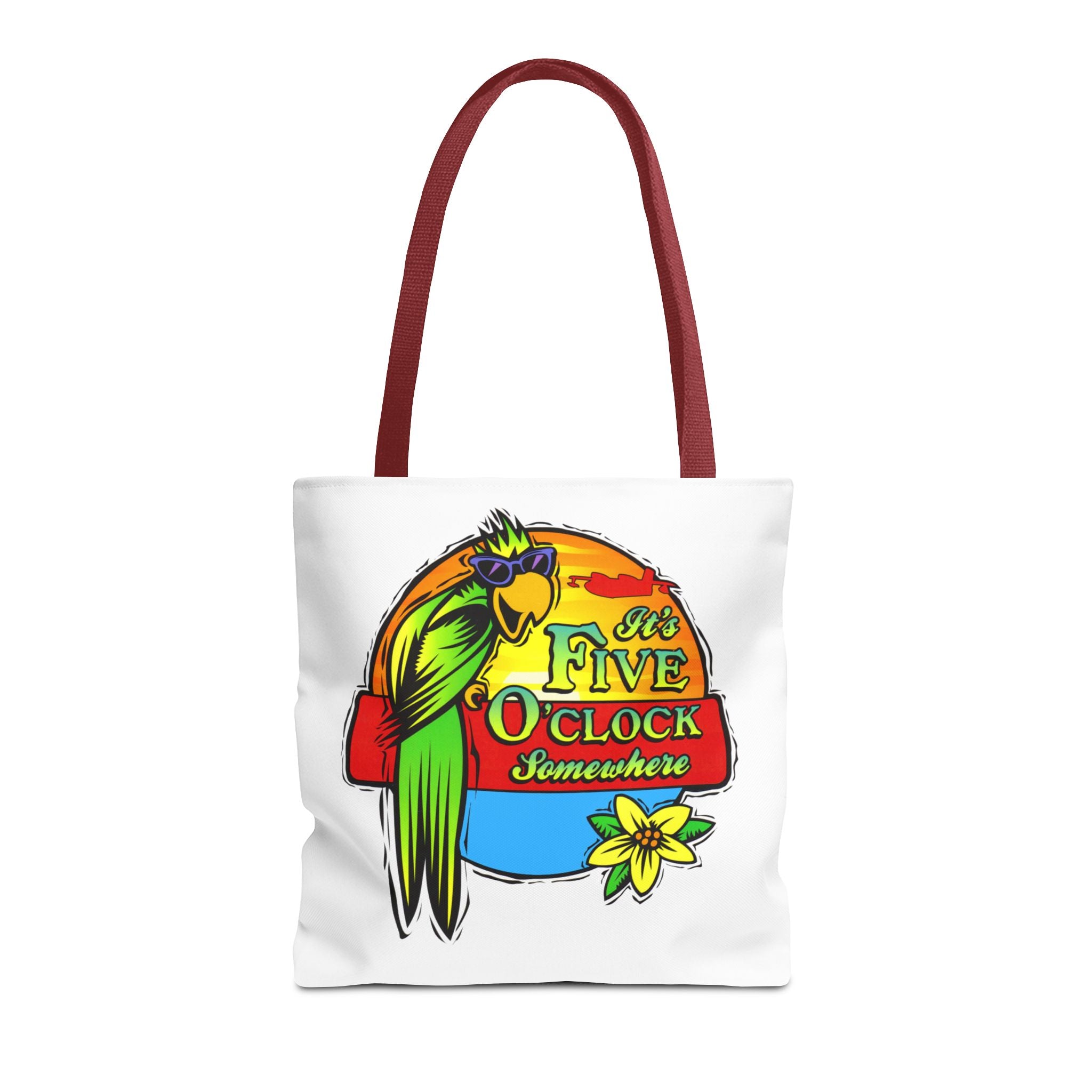 It's Five O'Clock Somewhere Tote Bag, Jimmy Buffett Tote Bag, 3 Sizes