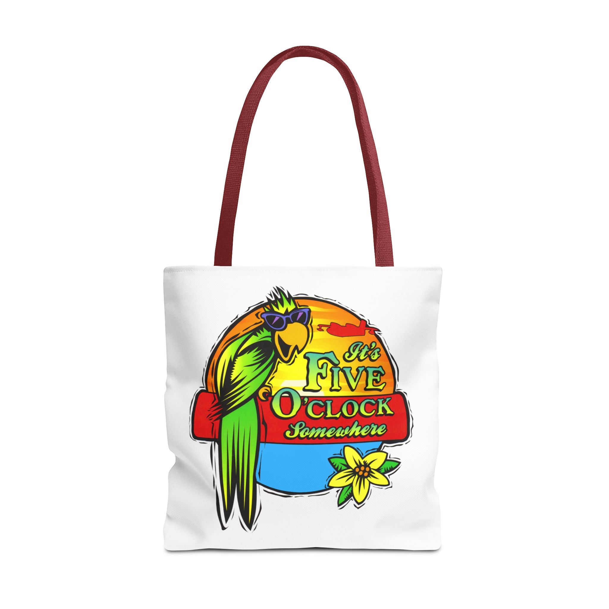 It's Five O'Clock Somewhere Tote Bag, Jimmy Buffett Tote Bag, 3 Sizes