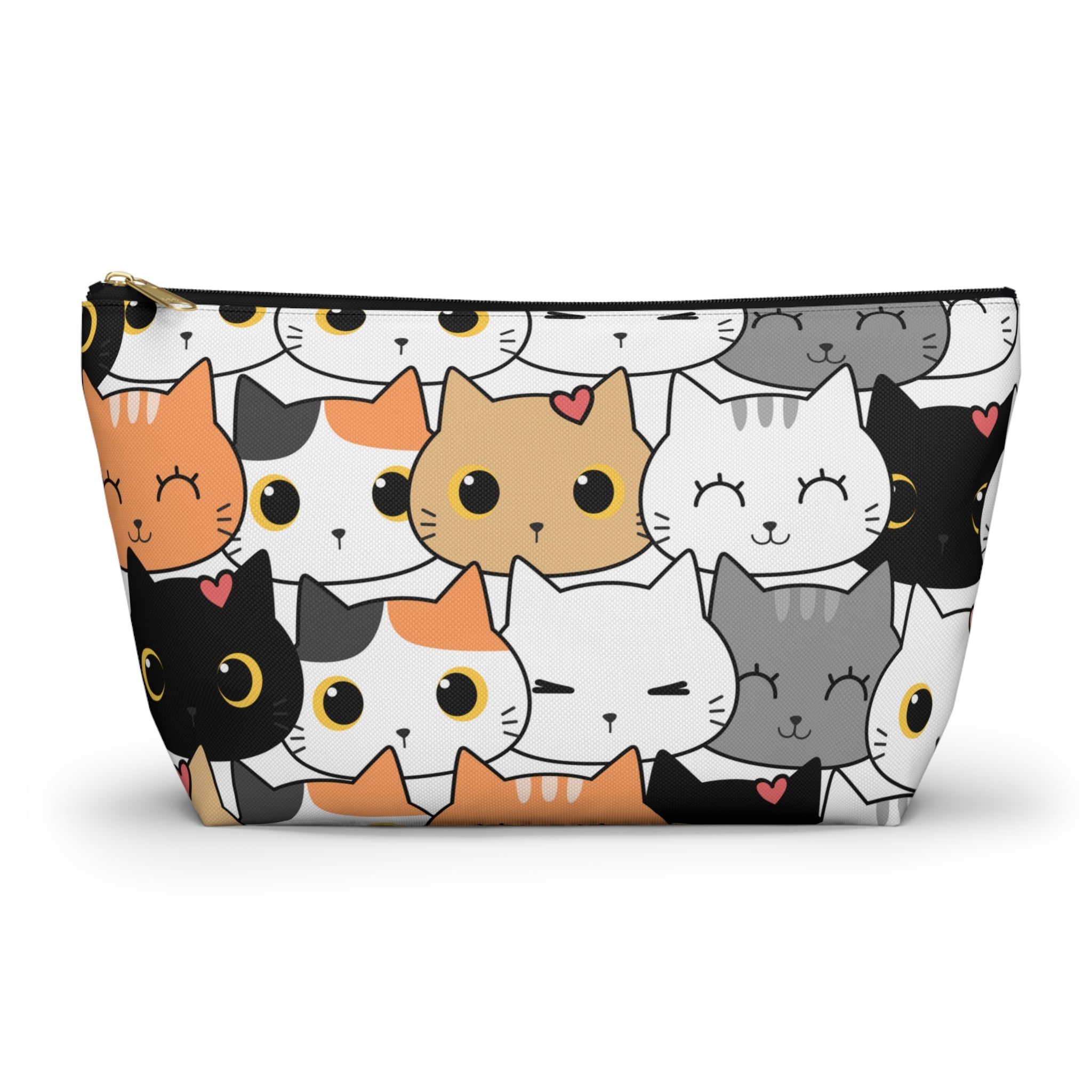 Cat Print, Travel Accessory Pouch, Make-up Bag