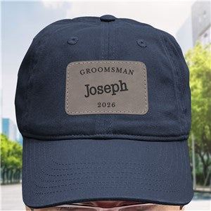 Personalized Block Name on a slant with year Hat