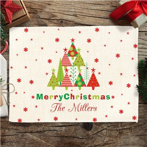 Personalized Christmas SubliLinen Linen 2-Ply Placemat