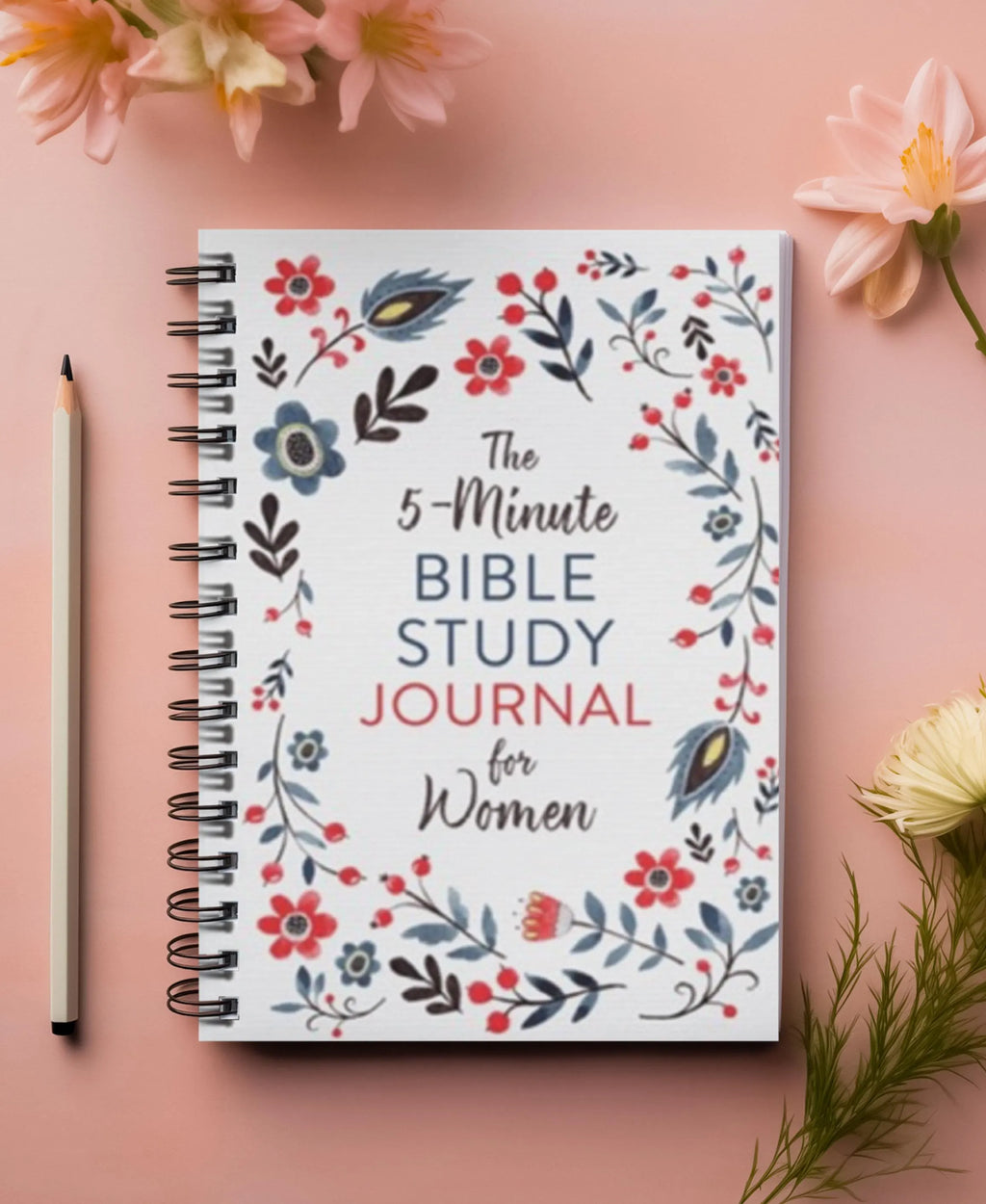 The 5-Minute Bible Study Journal for Women, Bible Study Journal, Christian Journal