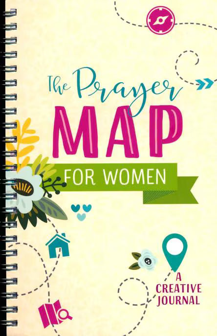 The Prayer Map for Women, 156-Page Spiral-Bound Prayer Journal, Faith-Based Guided Devotional Journal