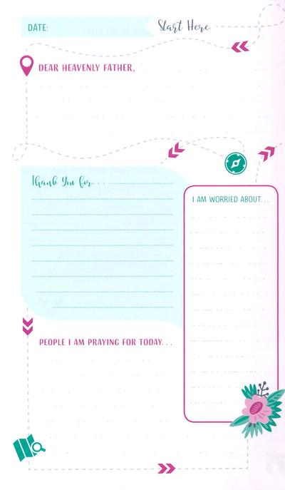 The Prayer Map for Women, 156-Page Spiral-Bound Prayer Journal, Faith-Based Guided Devotional Journal